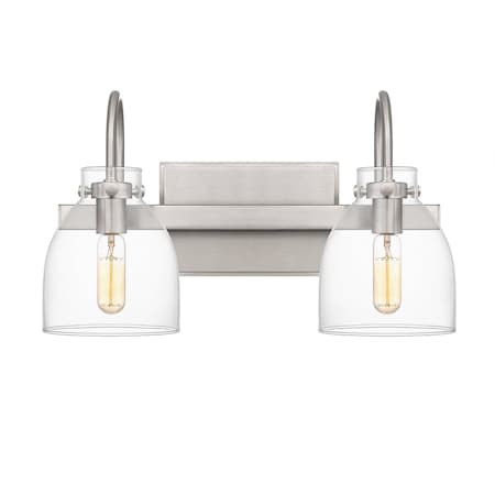 Quoizel Atmore 2-Light Brushed Nickel Vanity Light ATMO8615BN